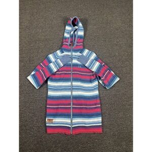 State Of Elevenate Jacket Women's Small Striped Colorful Full Zip 100% Lambswool